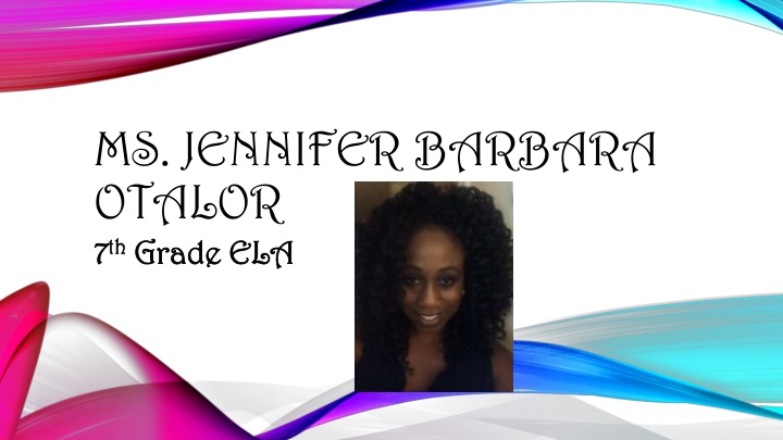 ms jennifer barbara otalor 7 7 th th grade n.w