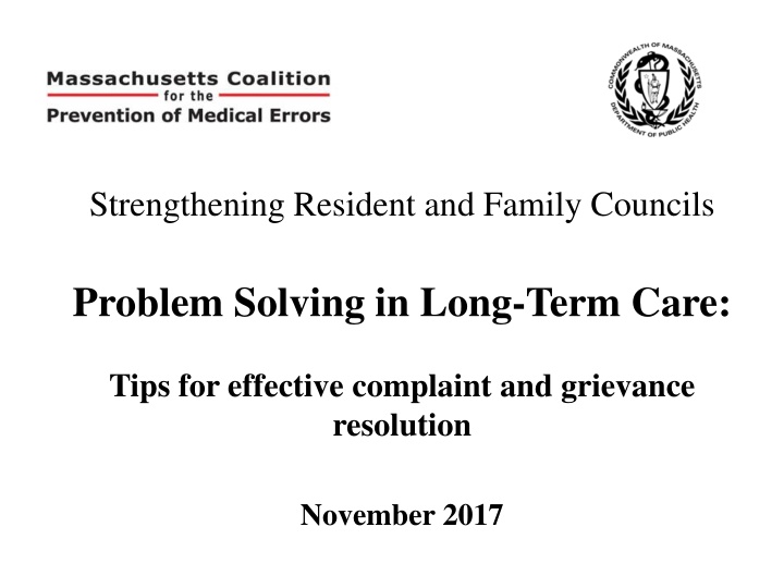 strengthening resident and family councils n.w