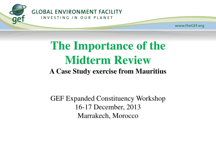 the importance of the midterm review a case study n.w