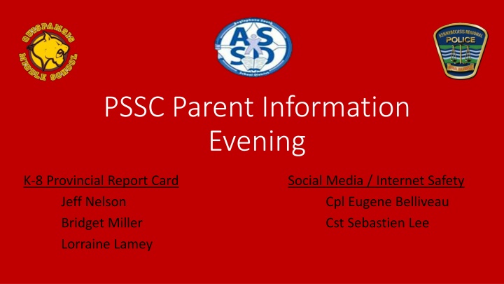 pssc parent information evening n.w