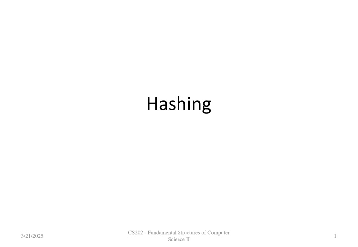 hashing n.w