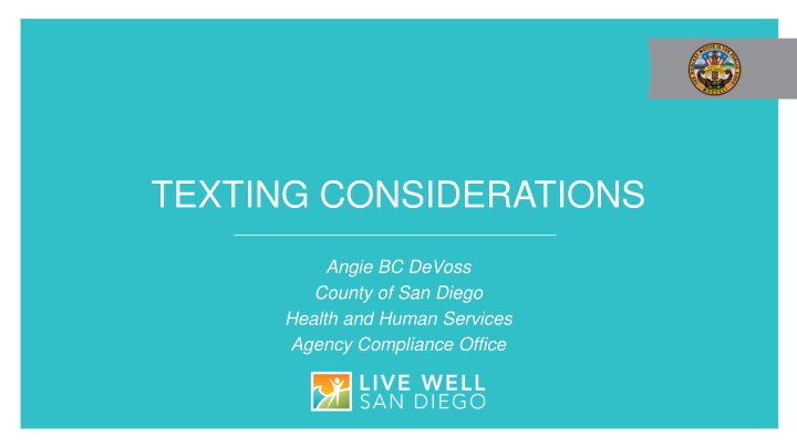texting considerations n.w