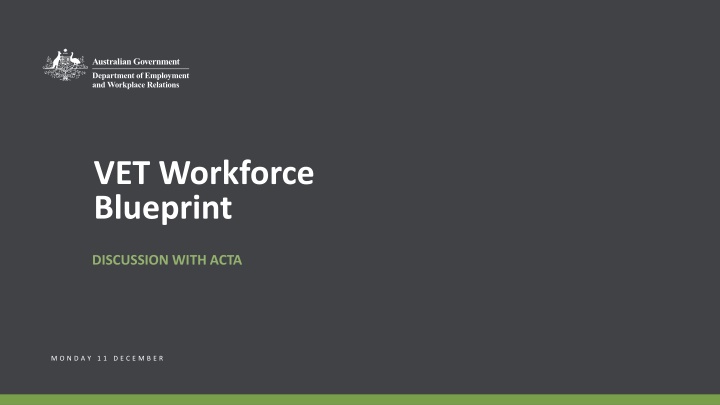 vet workforce blueprint n.w