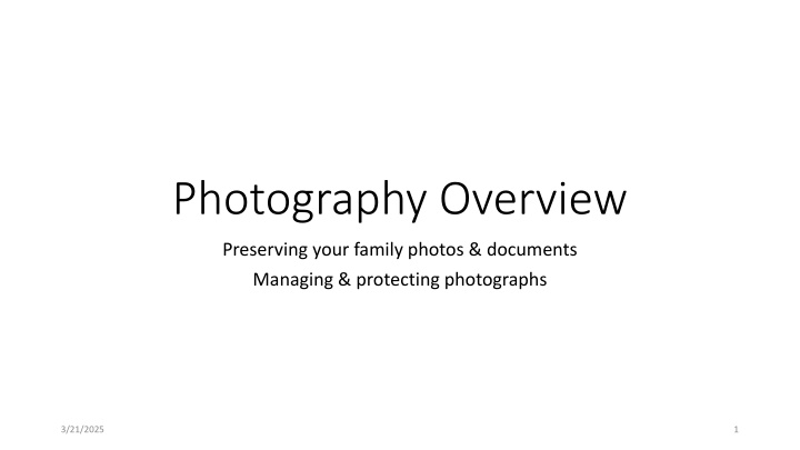 photography overview n.w
