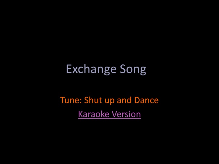 exchange song n.w