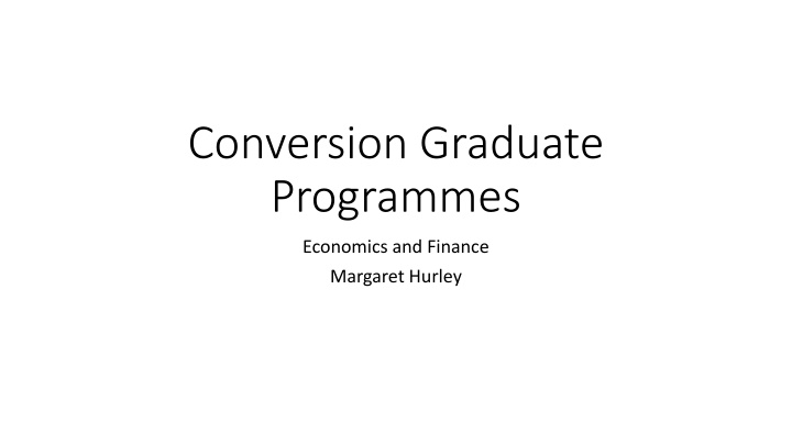 conversion graduate programmes n.w