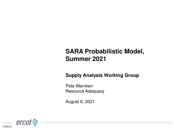 sara probabilistic model summer 2021 n.w