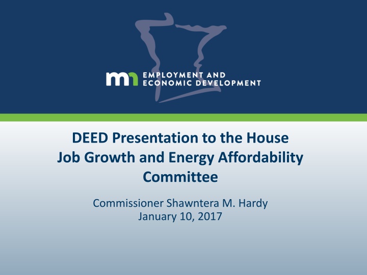 deed presentation to the house job growth n.w