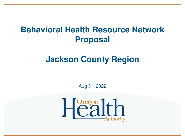 behavioral health resource network proposal n.w