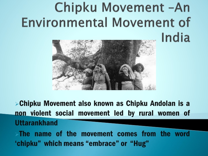 chipku movement also known as chipku andolan n.w