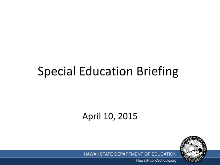 special education briefing n.w