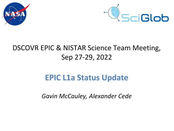 dscovr epic nistar science team meeting n.w