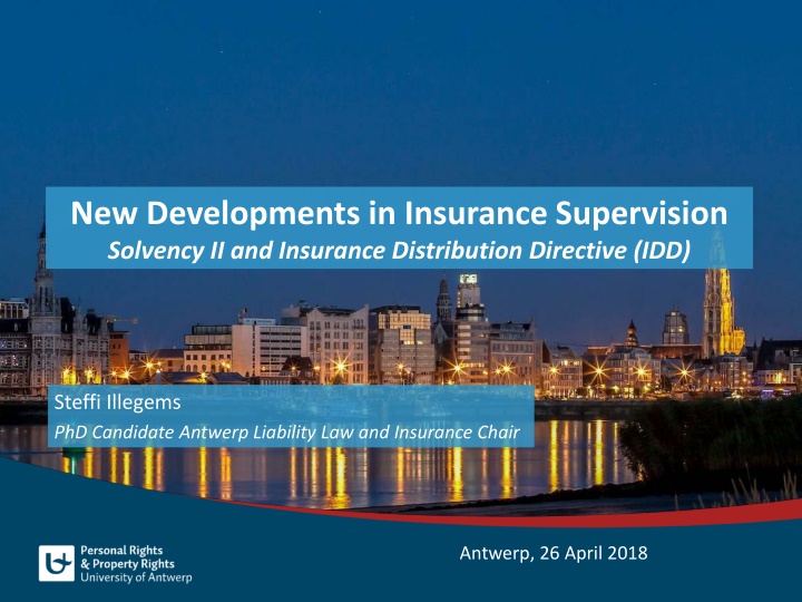 new developments in insurance supervision n.w