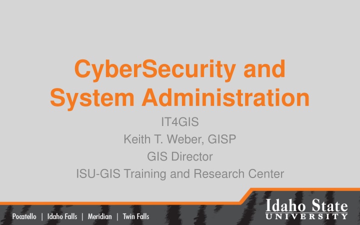 cybersecurity and system administration it4gis n.w