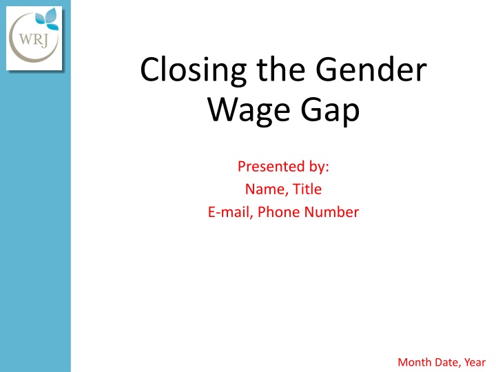 closing the gender wage gap n.w