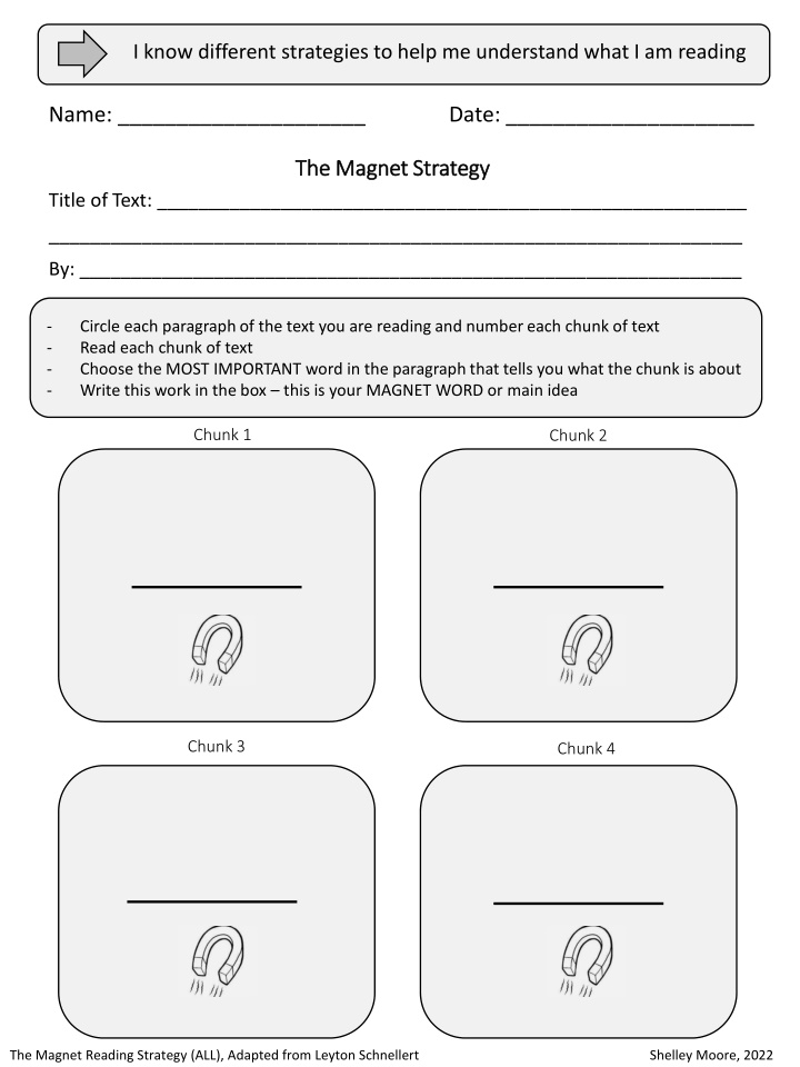 i know different strategies to help me understand n.w