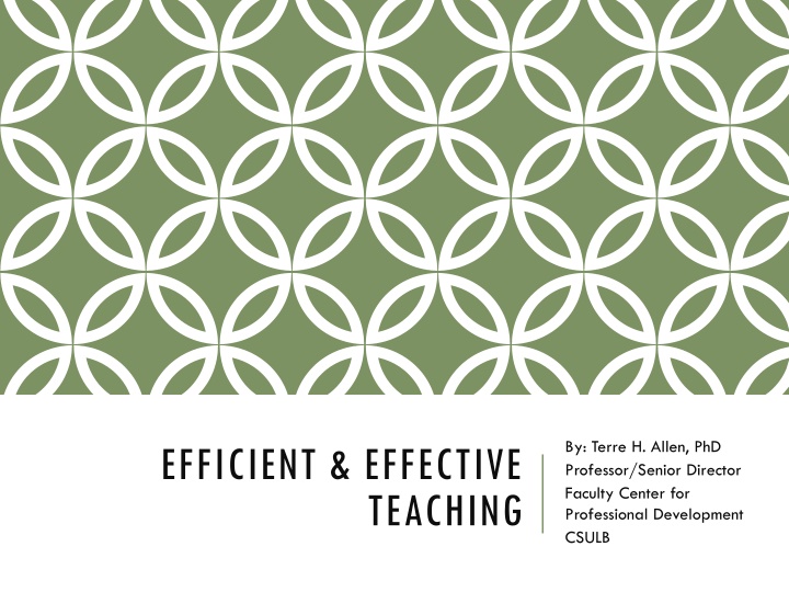 by terre h allen phd professor senior director n.w