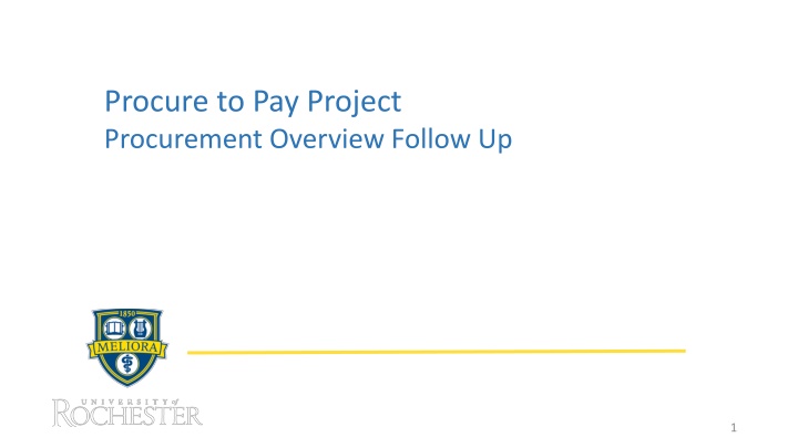 procure to pay project procurement overview n.w
