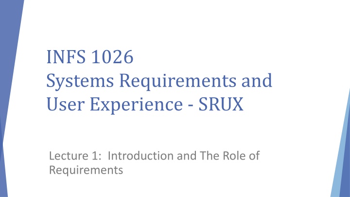 infs 1026 systems requirements and user n.w