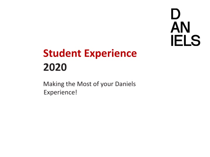 student experience 2020 n.w