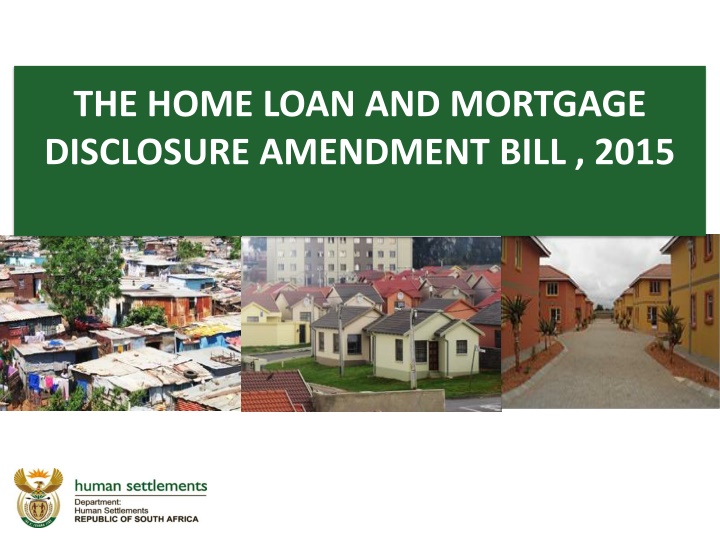 the home loan and mortgage disclosure amendment n.w