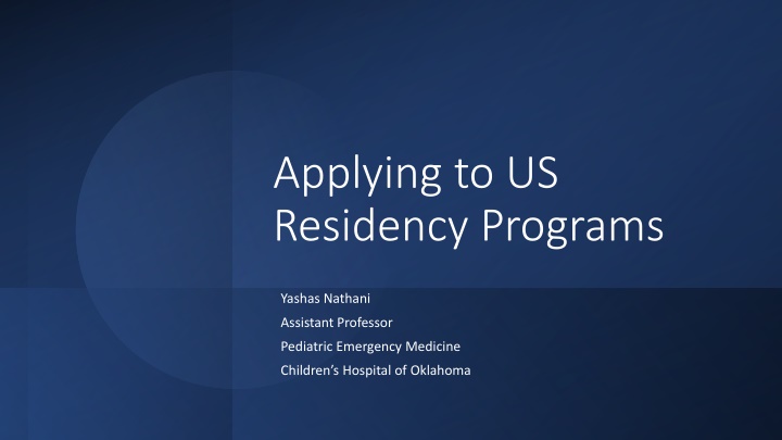 applying to us residency programs n.w
