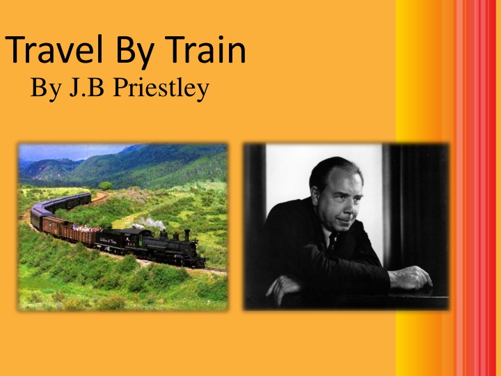 travel by train by j b priestley n.w