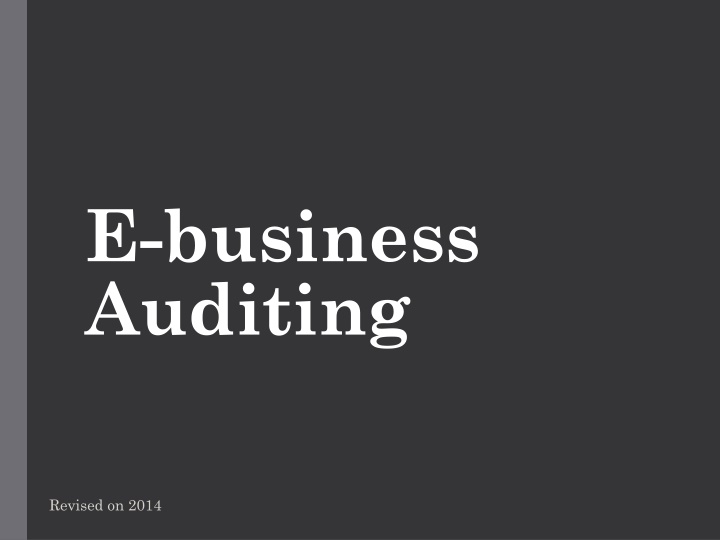 e business auditing n.w