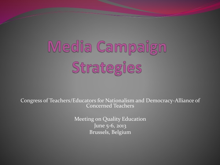 congress of teachers educators for nationalism n.w