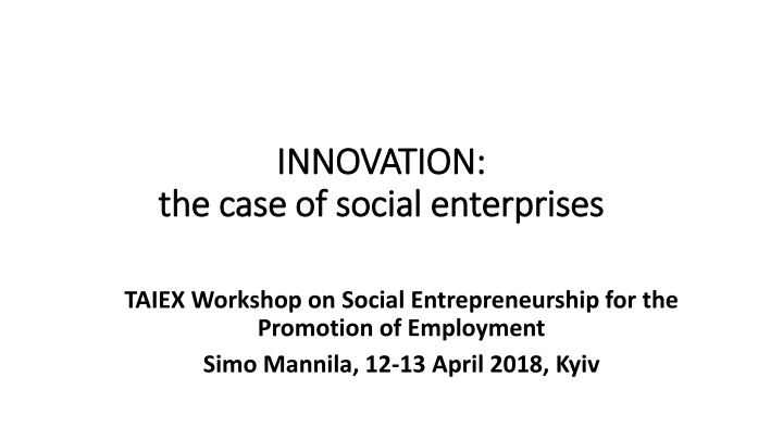 innovation innovation case of social social n.w
