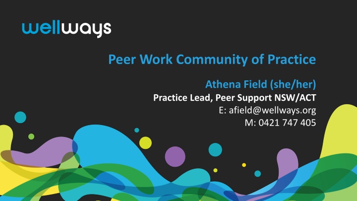 peer work community of practice n.w