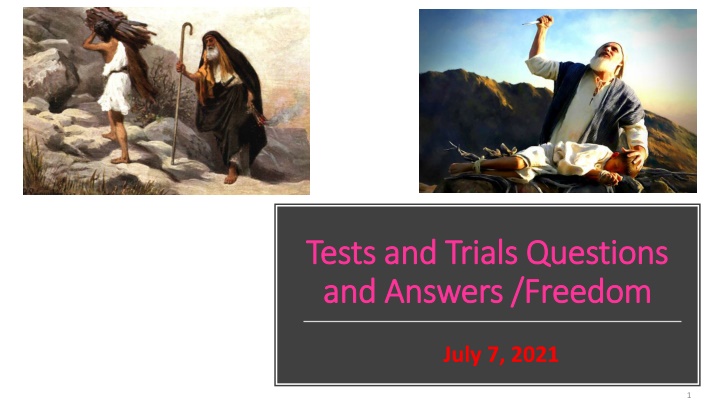 tests and trials questions tests and trials n.w