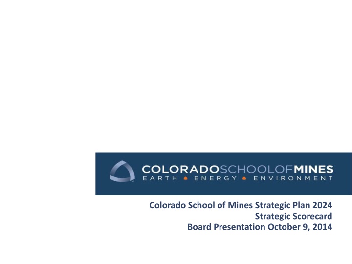colorado school of mines strategic plan 2024 n.w