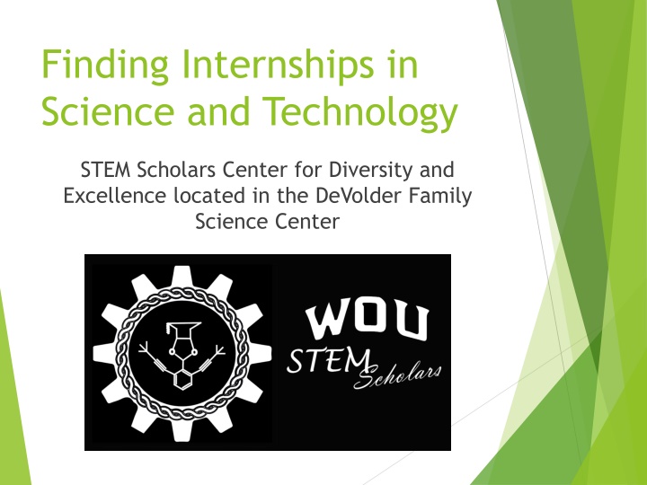 finding internships in science and technology n.w