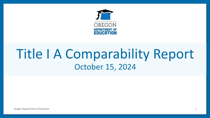 title i a comparability report october 15 2024 n.w