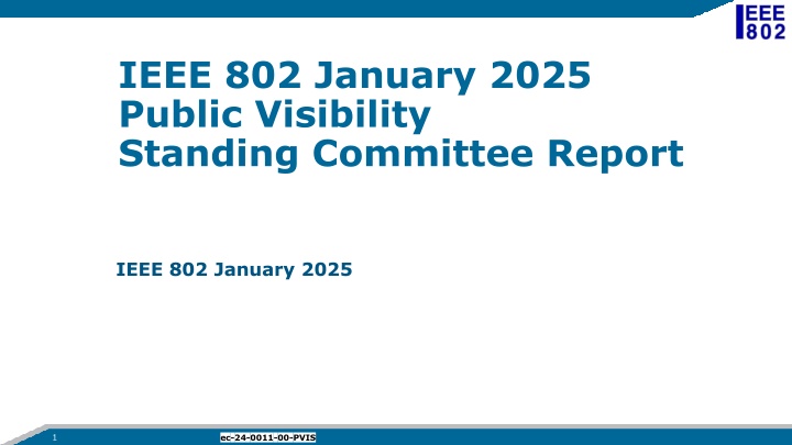 ieee 802 january 2025 public visibility standing n.w