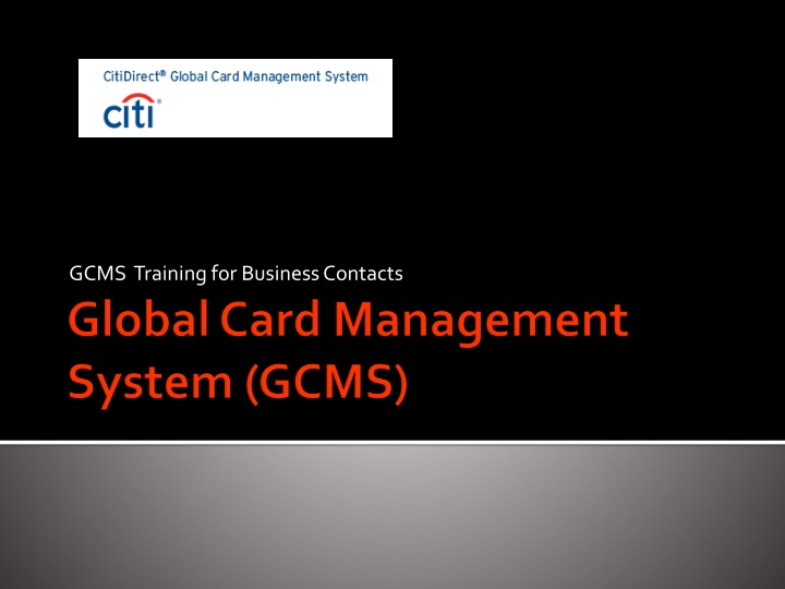gcms training for business contacts n.w