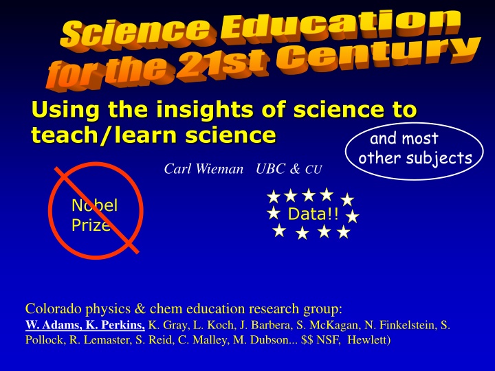 using the insights of science to teach learn n.w