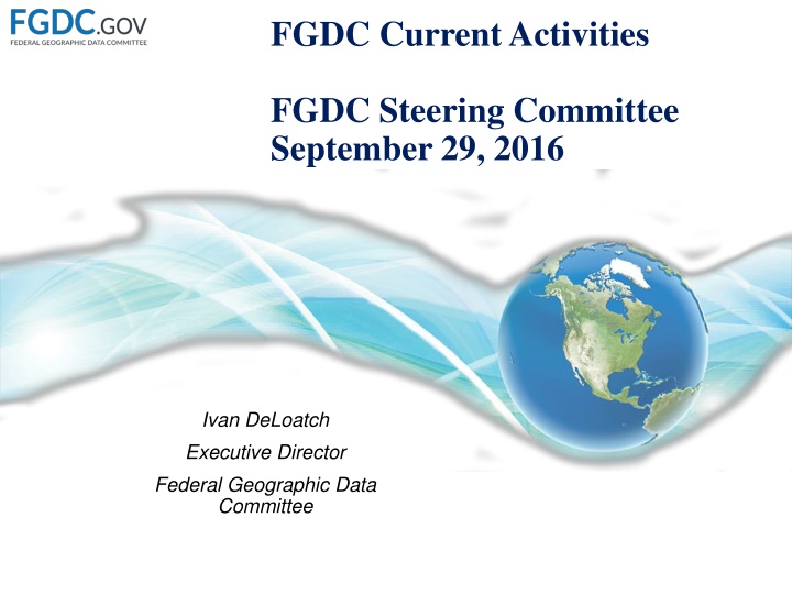 fgdc current activities n.w