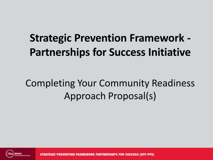 strategic prevention framework partnerships n.w
