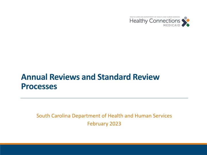 annual reviews and standard review processes n.w