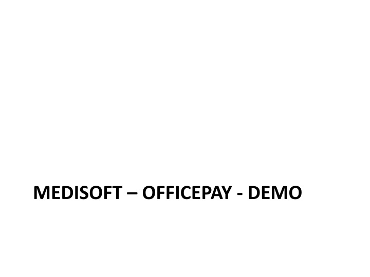 medisoft officepay demo n.w