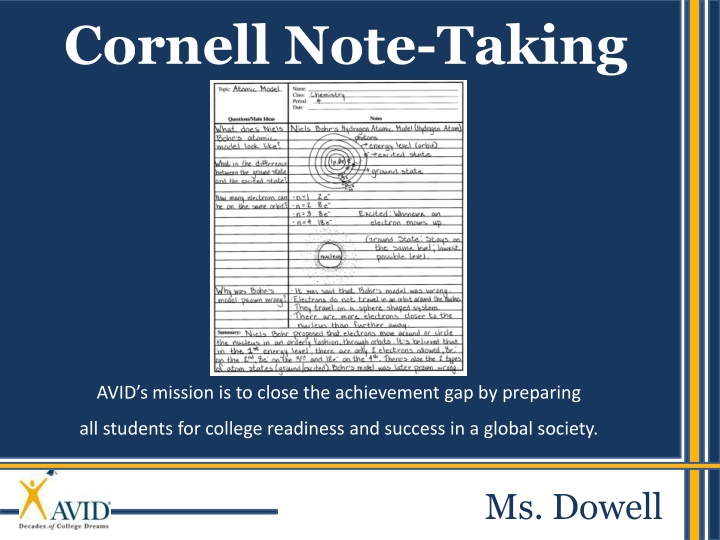 cornell note taking n.w