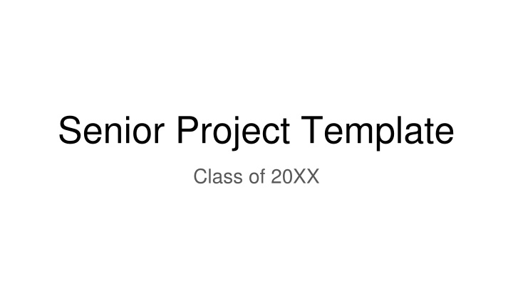 senior project template n.w