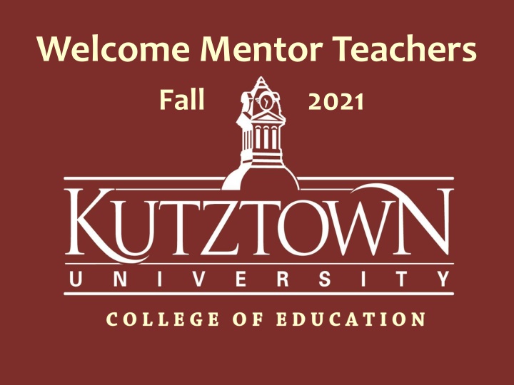welcome mentor teachers fall n.w