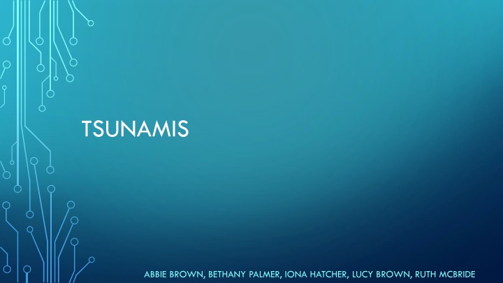 tsunamis n.w