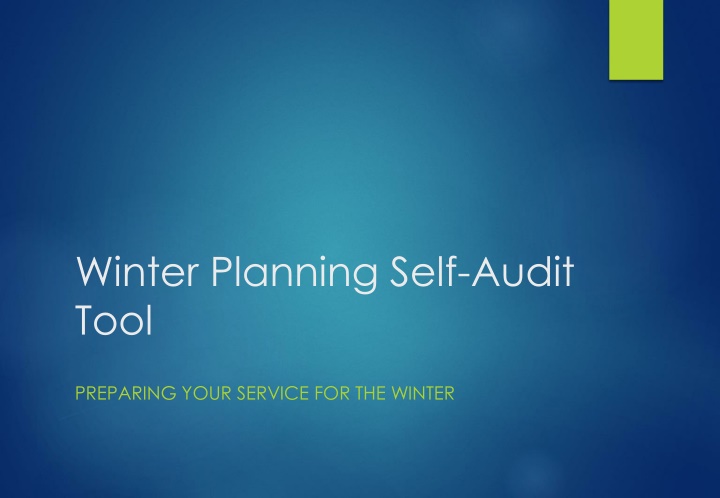 winter planning self audit tool n.w
