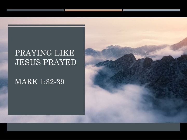 praying like jesus prayed n.w
