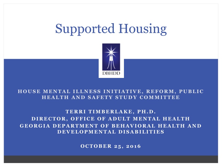 supported housing n.w