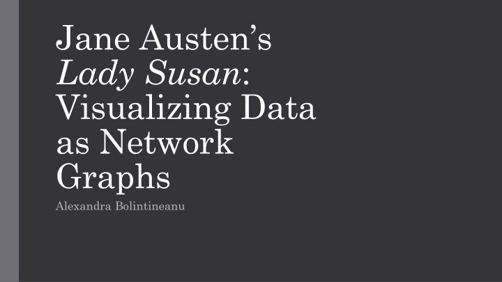 jane austen s lady susan visualizing data n.w